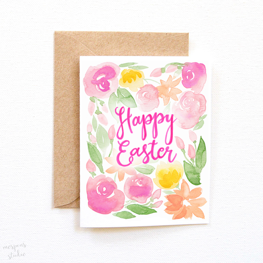 900x900 Happy Easter Custom Watercolor Invitations Amp Unique Handmade