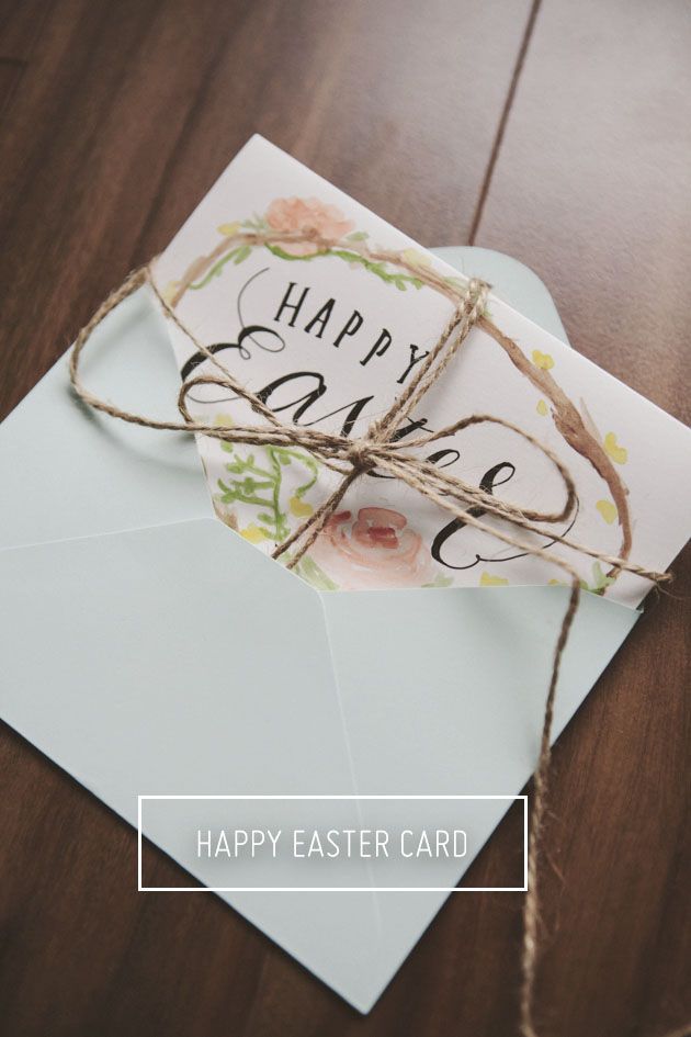 630x945 Ohsoverypretty Watercolor Easter Card Tutorial Easter Ideas