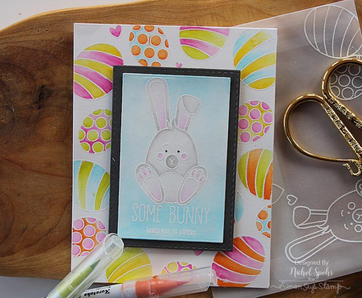 735x605 Watercolor Easter Cards March 2017 Some Bunny Card Kit