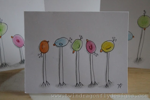 512x342 Watercolor Pencil Easter Chicks ~ A Tutorial Dragonfly Designs