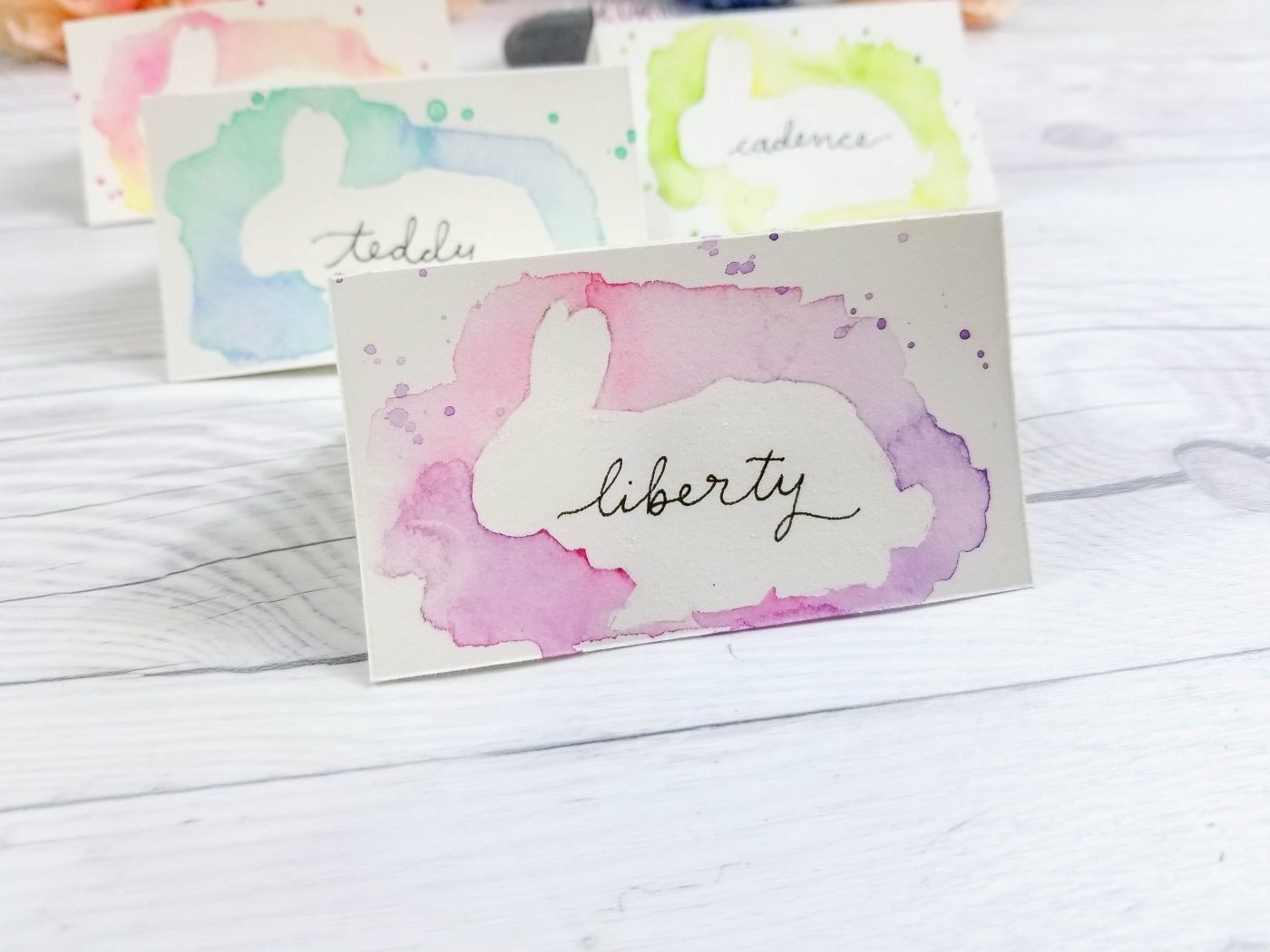 1400x1050 Diy Watercolor Easter Place Cards