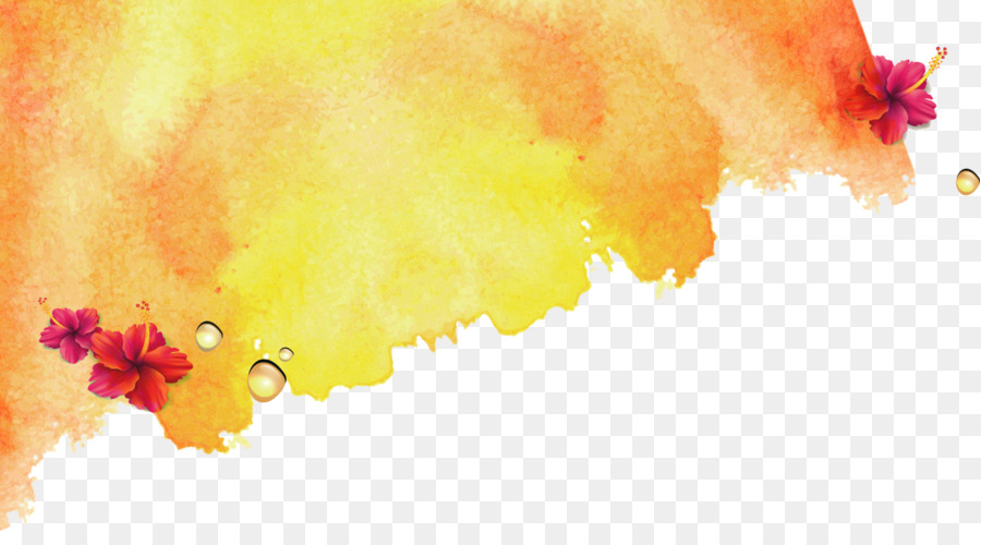 900x500 Yellow Watercolor Painting