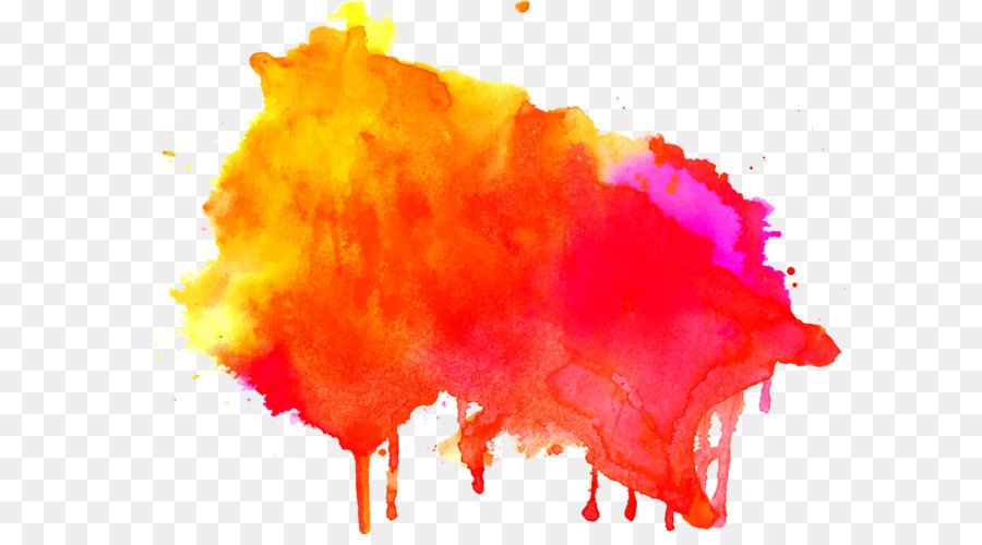 900x500 Ink Watercolor Effect Png Download