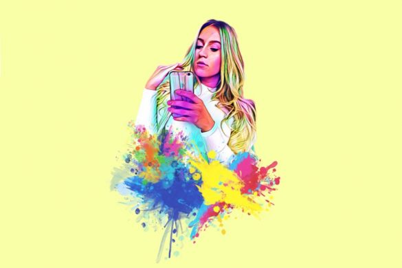585x390 How To Use Picsart To Make Your New Watercolor Splash Profile Picture