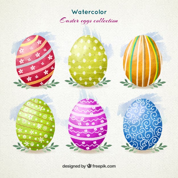 626x626 Easter Eggs Clipart Watercolor