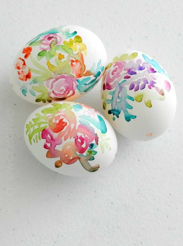 640x860 Egg Painting Ideas Elegant Grow Creative Blog Watercolor Flower