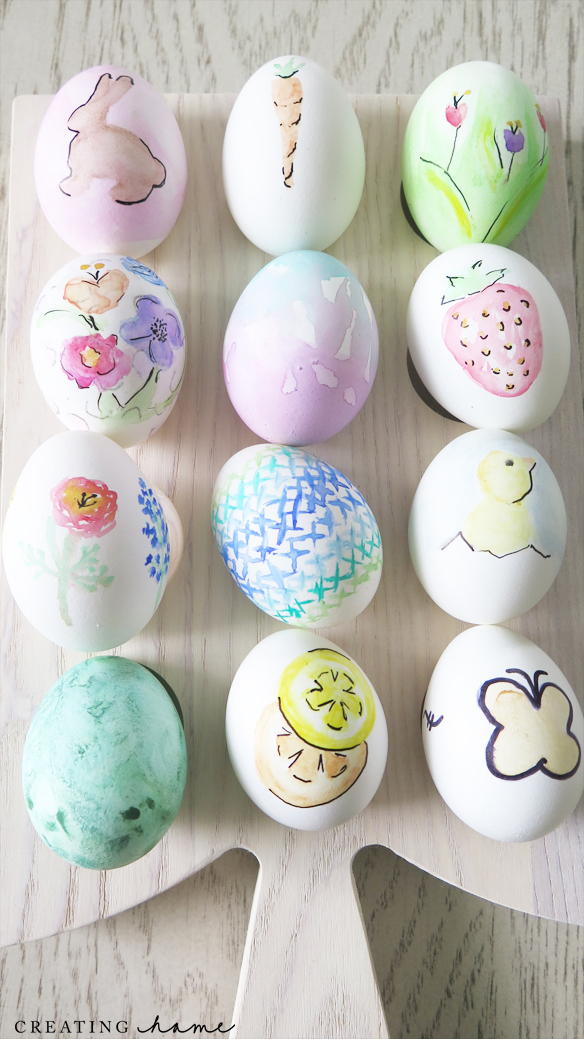 584x1040 Watercolor Easter Eggs