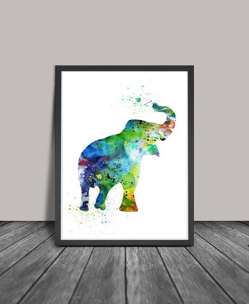 491x600 Elephant Art, Elephant Watercolor Painting, Watercolor Art Print