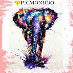 236x237 Elephant Head Watercolor Painting Print By Slaveika Aladjova, Art