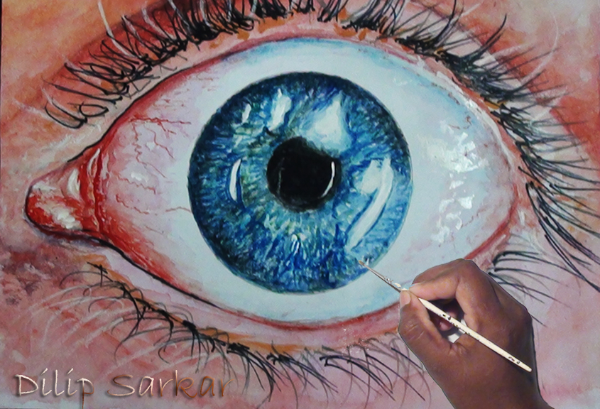 845x576 How To Draw A Realistic Eye Step By Step , Watercolor
