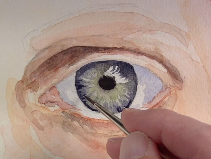800x604 How To Paint An Eye With Watercolor