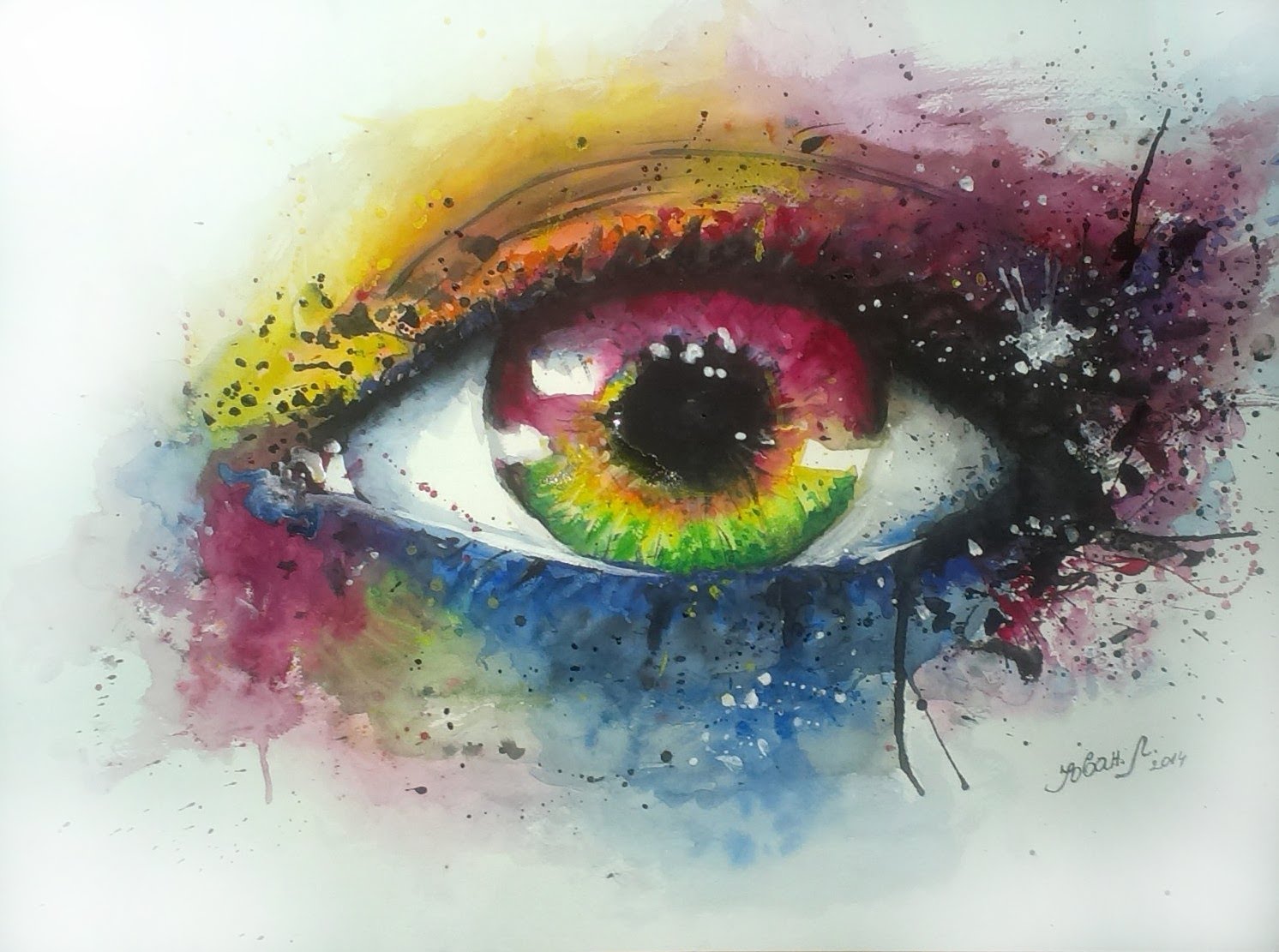 1492x1111 Watercolor Eye