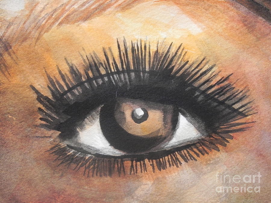 900x675 Watercolor Eye Painting By Chrisann Ellis