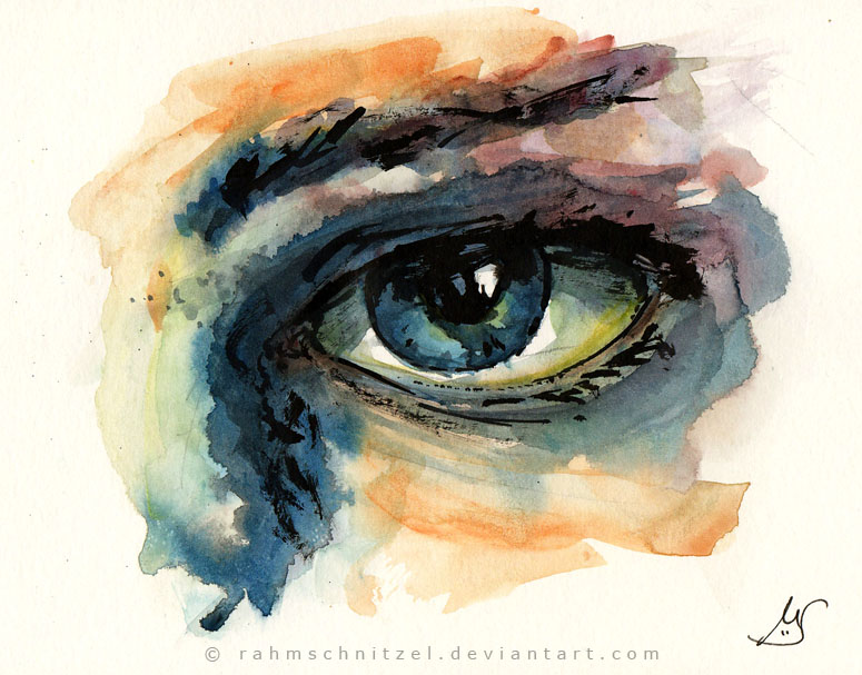 775x607 Watercolor Eye By Rahmschnitzel