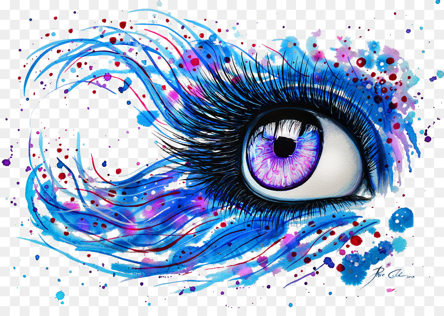 900x640 Watercolor Painting Abstract Art Drawing Eye