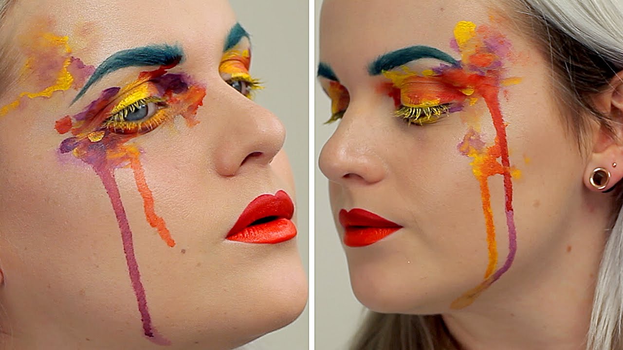 1280x720 Watercolour Paint Inspired Make Up Tutorial