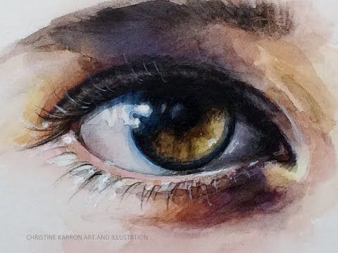 480x360 Pictures Eye Watercolour Painting,