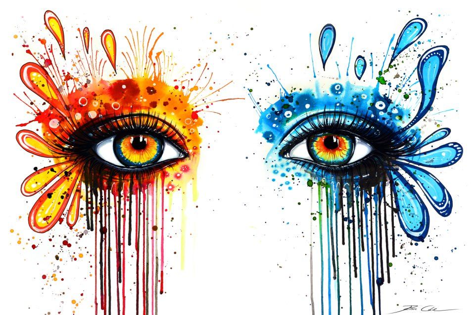 960x636 Colorful Eye Watercolor Painting Svenja