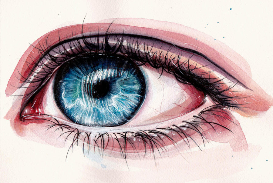 900x604 Eye Painting By Klarem