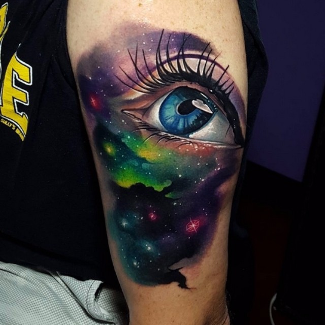 640x640 Space Eye Tattoo Best Tattoo Ideas Gallery