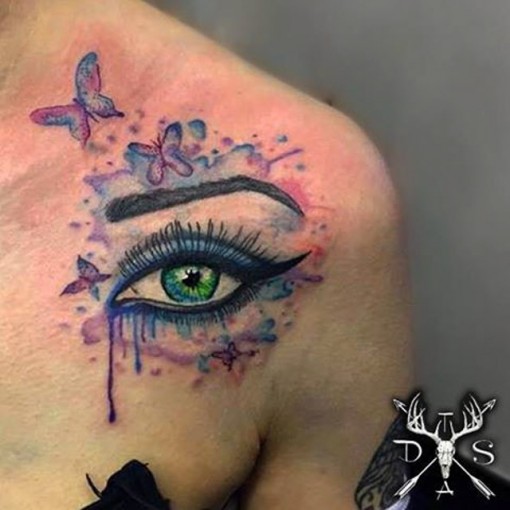 510x510 Watercolor Eye Tattoo Best Tattoo Ideas Gallery