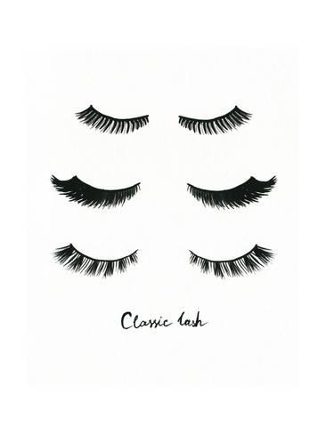 366x488 False Eyelashes. Watercolor Fashion Illustration Prints By Anna