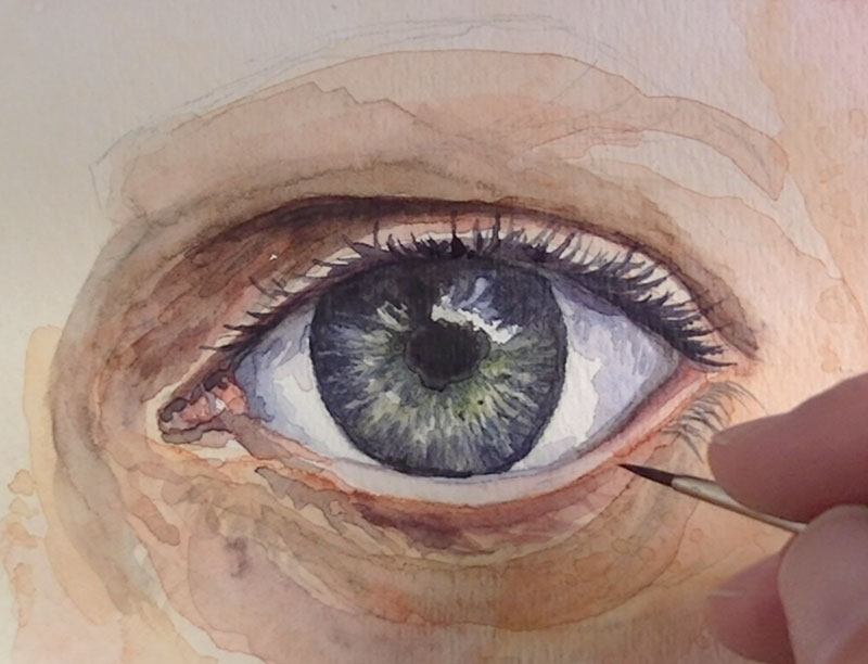 800x612 How To Paint An Eye With Watercolor