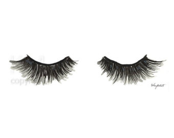 340x270 The Eye Lashes Print From Original Watercolor Painting Eye Etsy