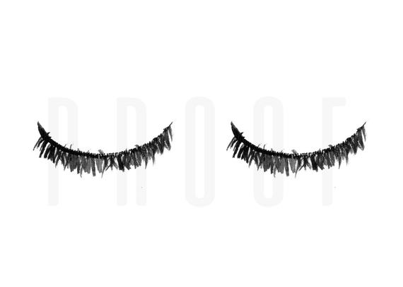 570x407 Watercolor Eyelashes Black And White Instant Download Etsy