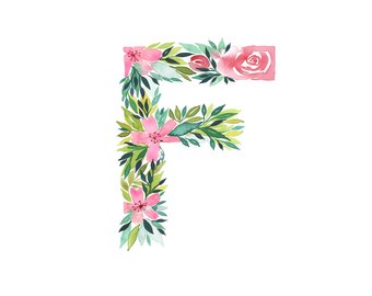 340x270 Letter F Print Etsy Nz