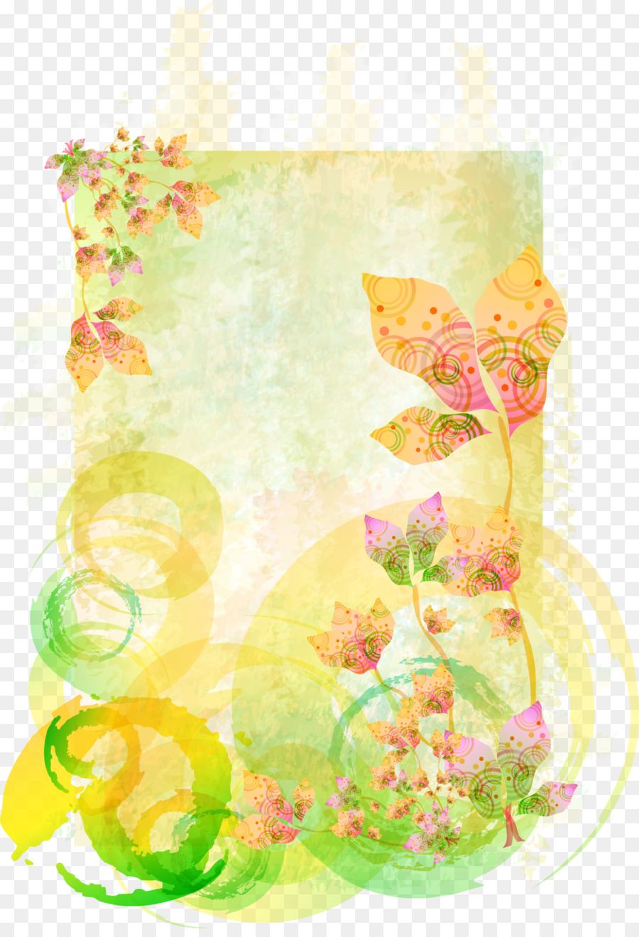 900x1320 Download Painting Flowers Creative Watercolor Watercolor F Vector