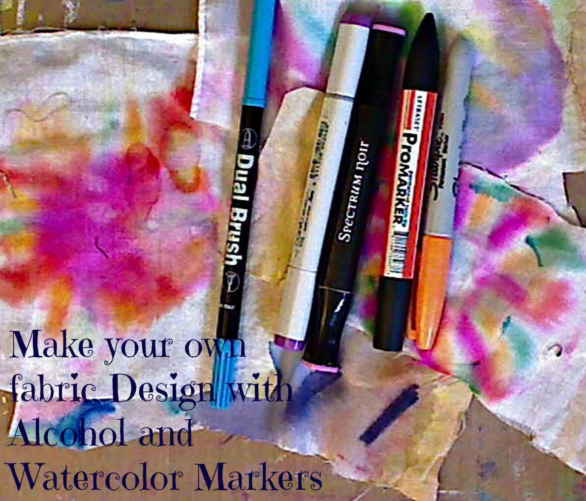 1191x1018 How To Make Your Own Fabric Design With Alcohol And Watercolor