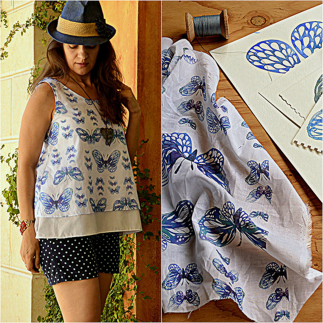 640x640 Paisley Farm Pattern Design Using Watercolor Sketches