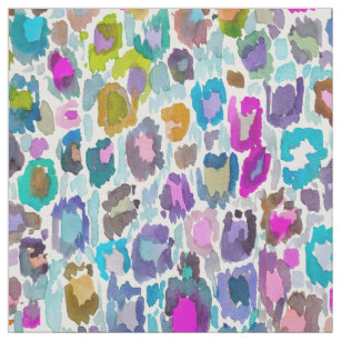 307x307 Watercolor Animal Print Fabric Zazzle