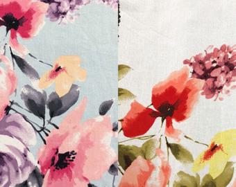 340x270 Watercolor Floral Fabric Etsy