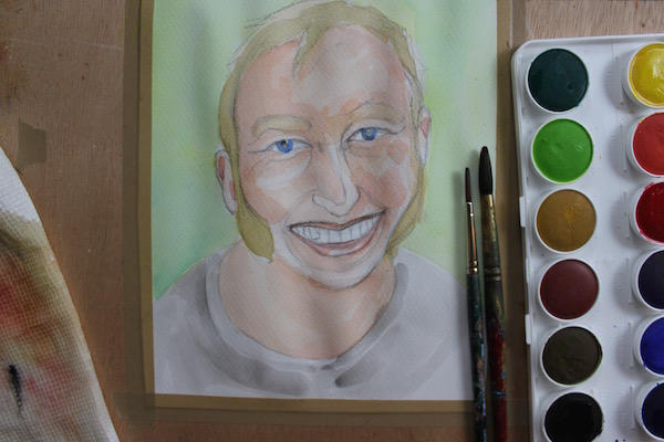 600x400 Learn The Basic Steps Of Watercolor Portrait Painting