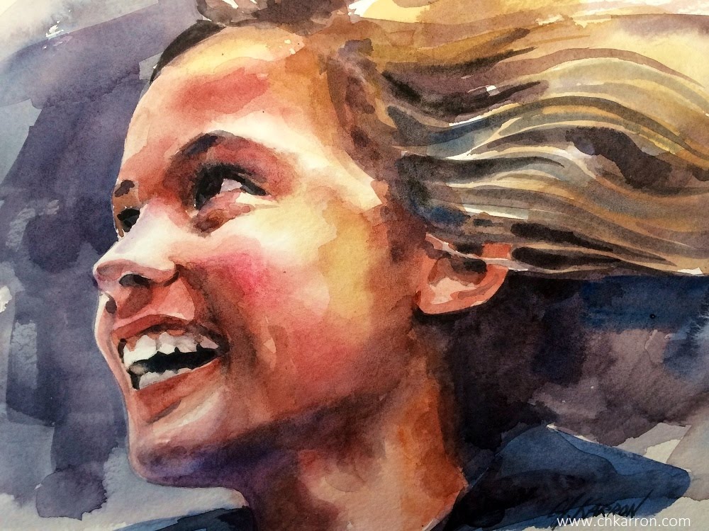 1000x750 Watercolor Portrait Time Lapse Speed Paint By Ch.karron