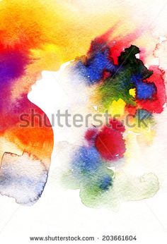 236x346 Image Result For Abstract Watercolour Painting Face Profile