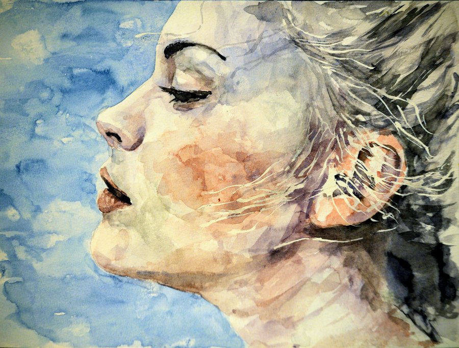 900x683 Swedish Girl Profile, Stefanress, Watercolor, 2010 Art