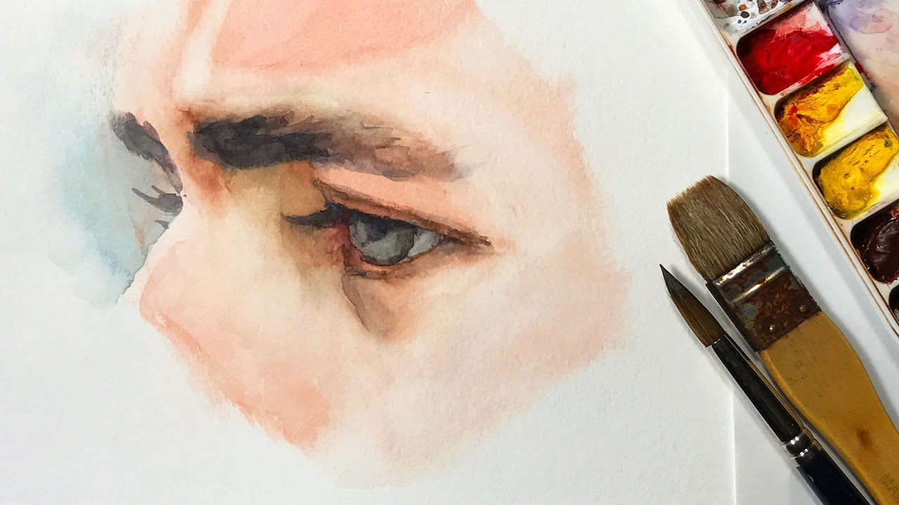 1280x720 Watercolor Portrait Workshop 1
