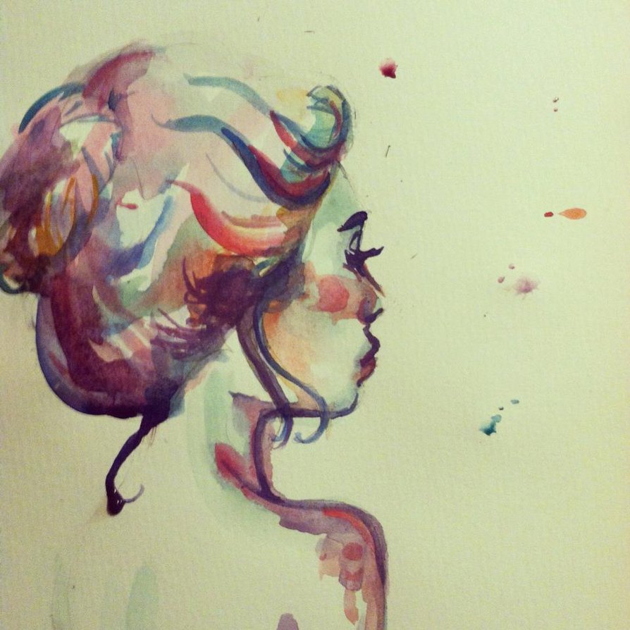 894x894 Watercolor Profile By Pinkstar510