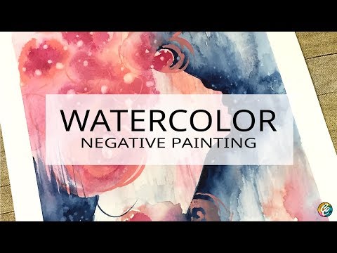 480x360 Watercolor Painting Carving Out A Face Profile With Negative