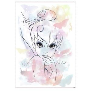 300x300 Disney I Believe In Fairies Tinkerbell Watercolor Giant Fairy Wall