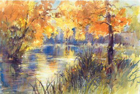 448x301 How To Paint Autumn Landscapes In Watercolour