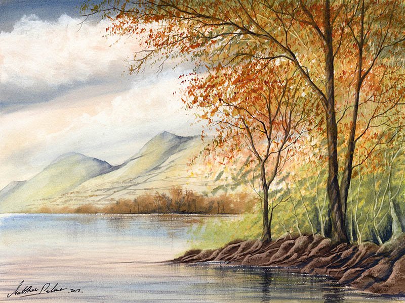 800x600 Watercolour Tutorial Painting An Autumn Lakeland Scene