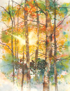300x388 The Beauty Of Backlight In Watercolor Paintings