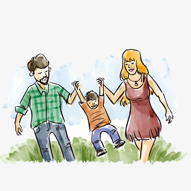 650x651 Vector Family, Family Vector, Watercolor, Play Png And Vector For