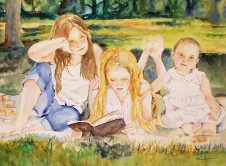 448x329 Watercolor Watercolor Painting Watercolor Portrait