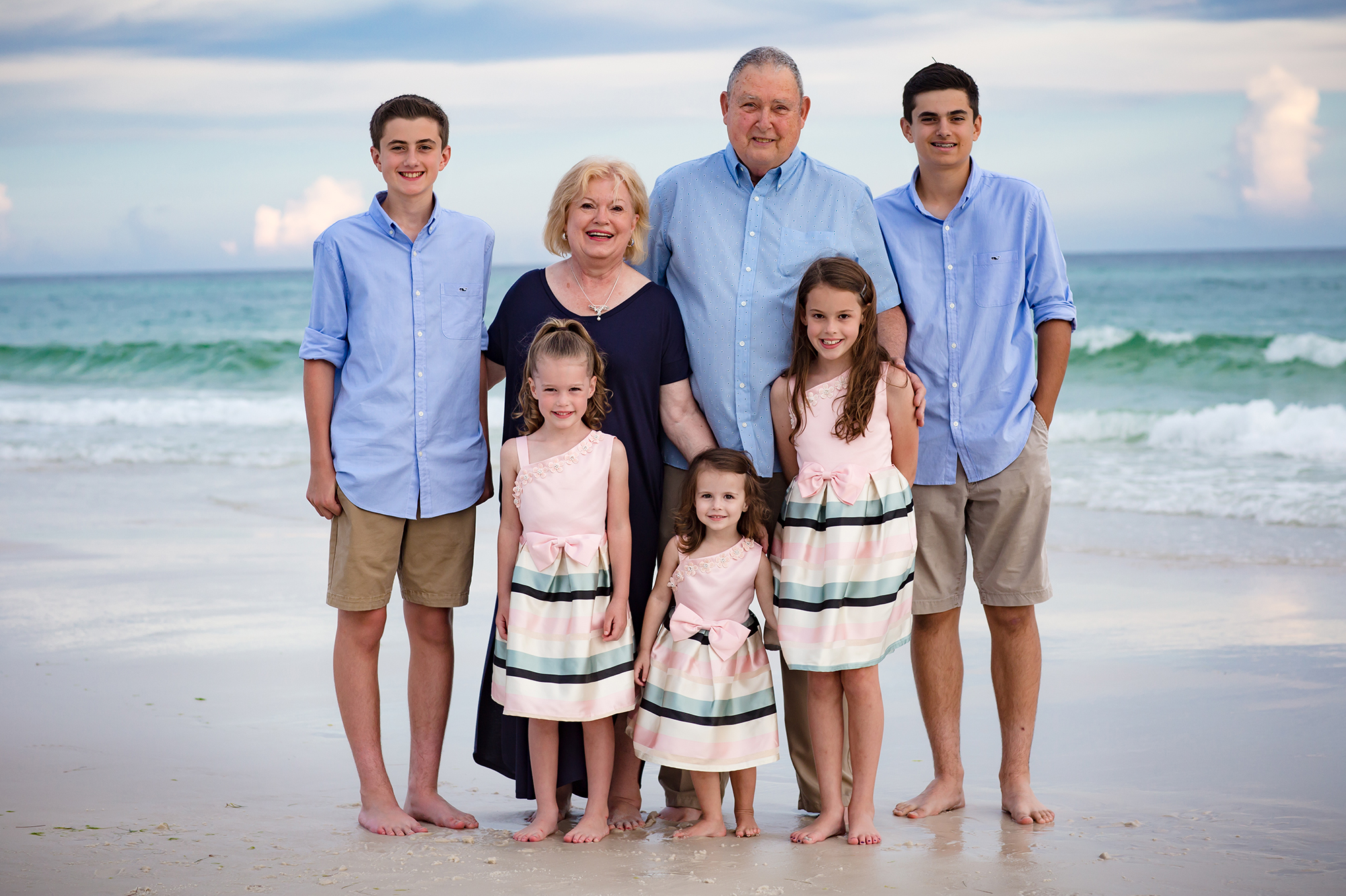 2000x1333 The Robison Family In Watercolor, Fl Family Portrait