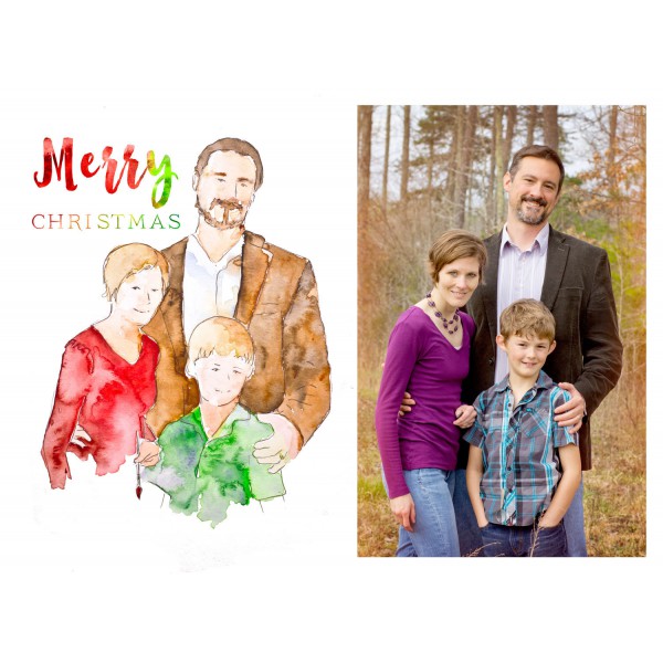 600x600 Custom Christmas Card